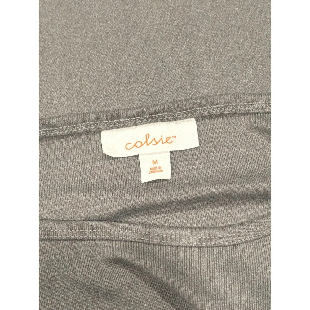 Colsie Sleep T-Shirt Womens Medium Heather Gray NEW Cap Sleeve Loungewear Tee